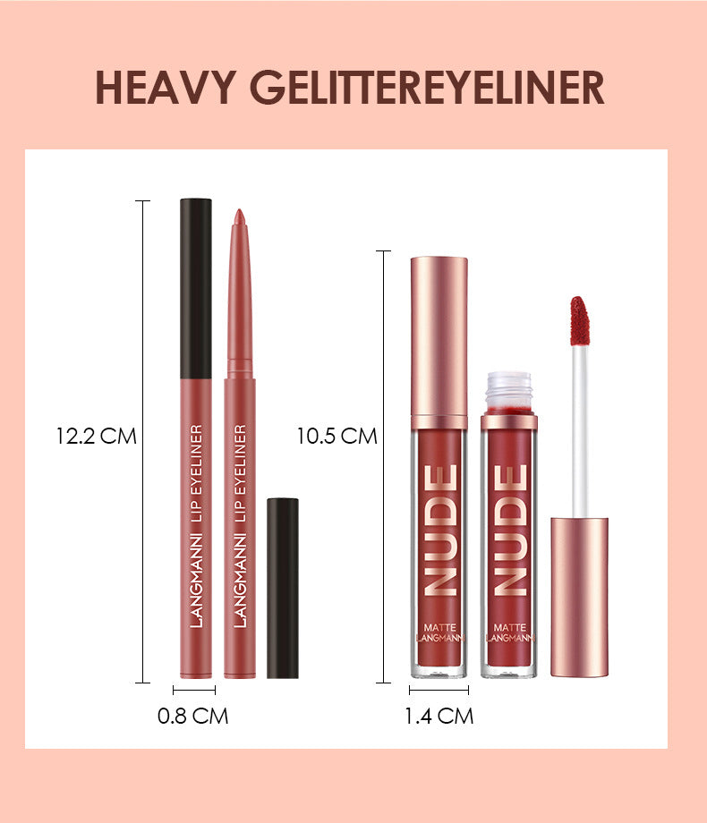 Lip Liner And Lipstick Makeup 12 Pcs