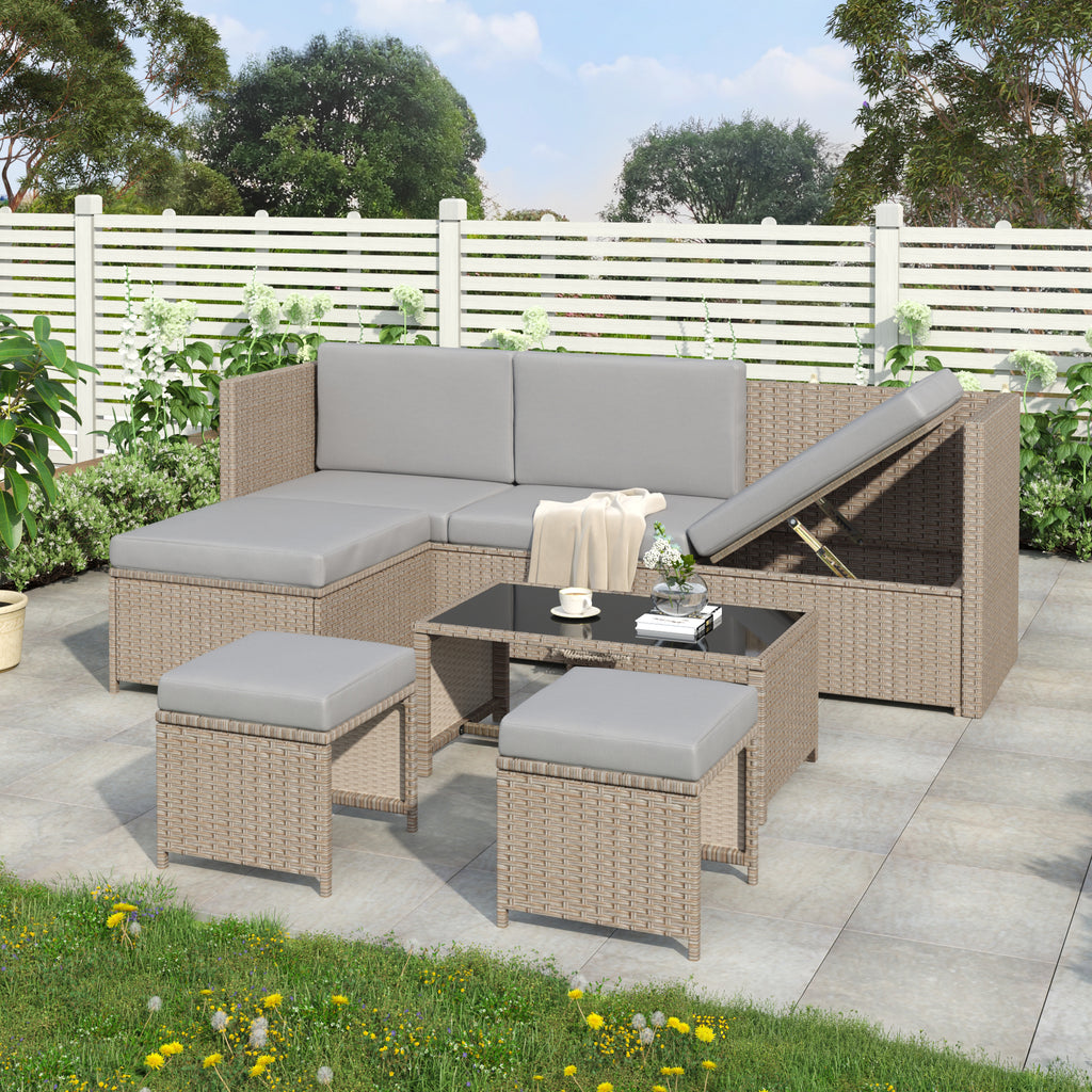 4-6 Seater Garden Lounge Set