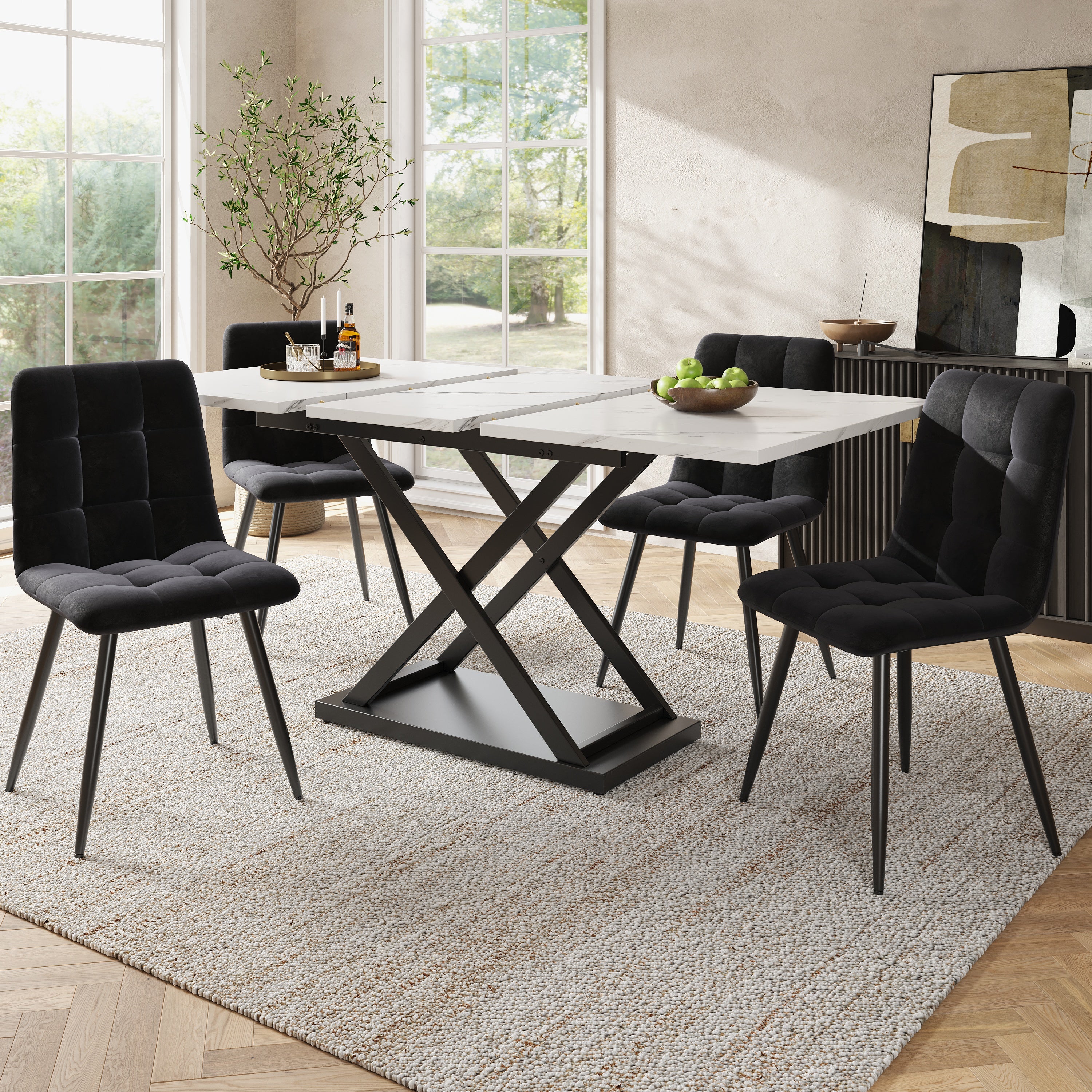 Dining Table With 4 Dining Chairs