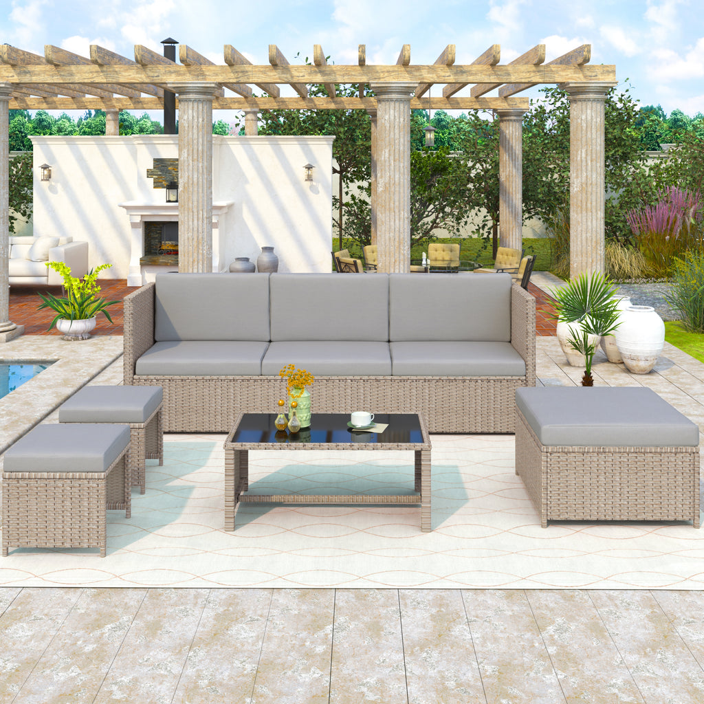 4-6 Seater Garden Lounge Set