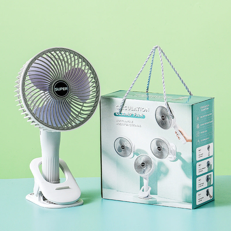Desktop Versenkbarer Klappbarer Kleiner Elektrischer Ventilator USB-Ventilator Aufladbar Tragbar