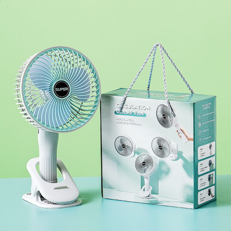 Desktop Versenkbarer Klappbarer Kleiner Elektrischer Ventilator USB-Ventilator Aufladbar Tragbar