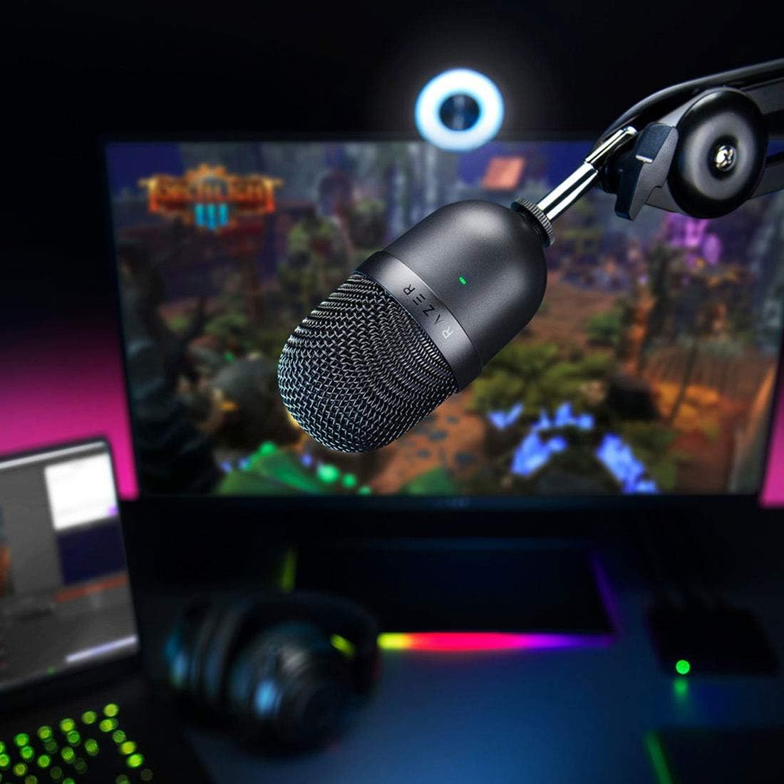 Seiren Mini USB Condenser Microphone - Premium Audio for Streaming & Gaming, Supercardioid Pickup, Adjustable Stand & Shock Resistance, Classic Black