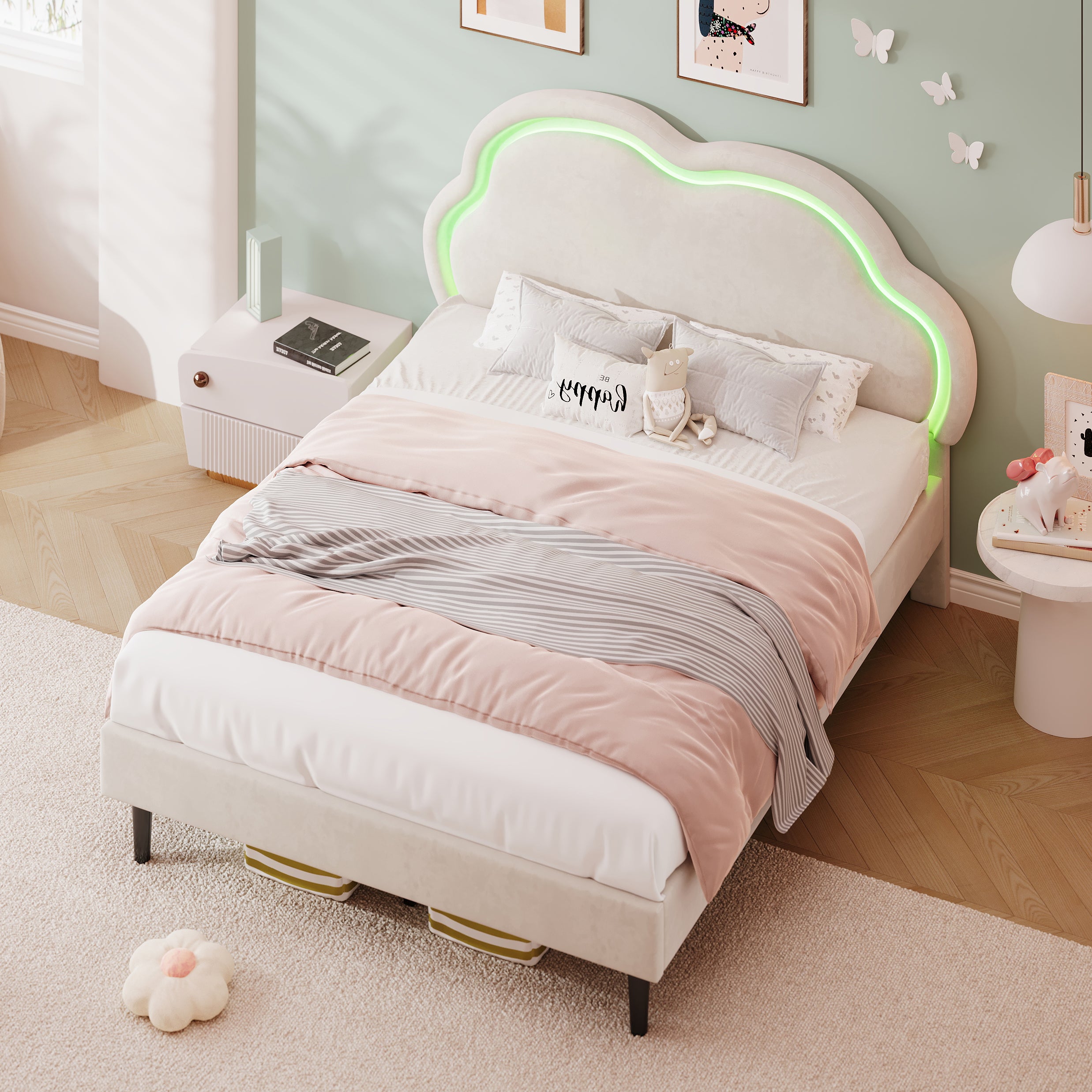 4ft6 Double Upholstered Bed