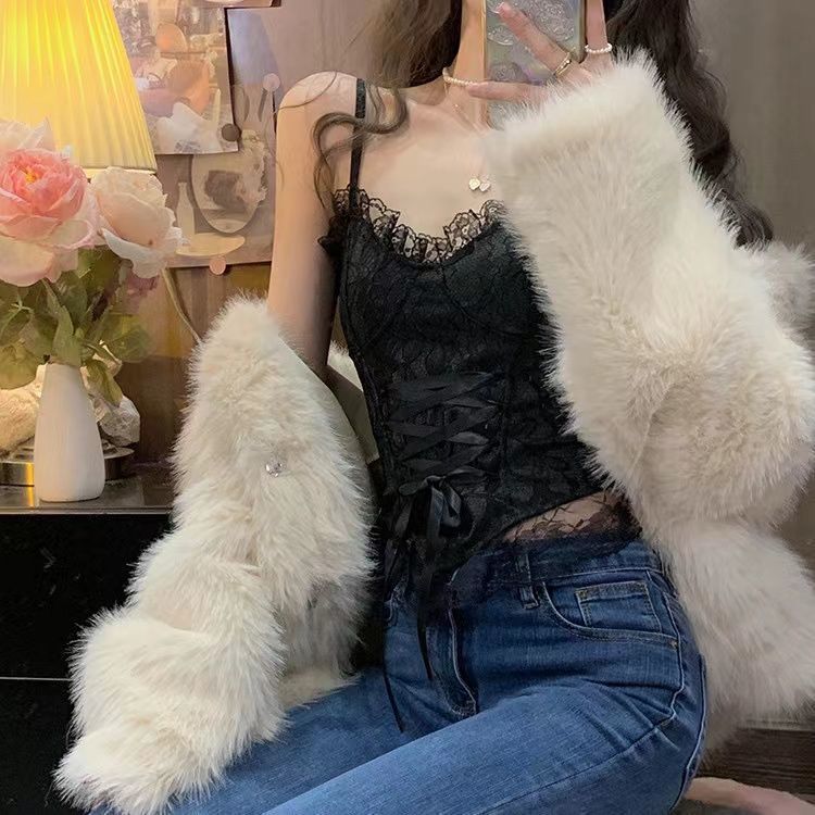 V-neck Fashion Suspenders Beautiful Back Pure Desire Tube Top
