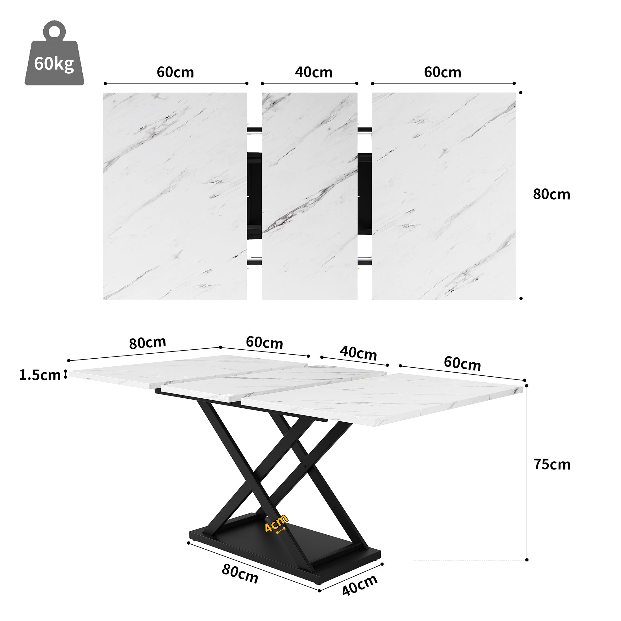 Dining Table With 4 Dining Chairs