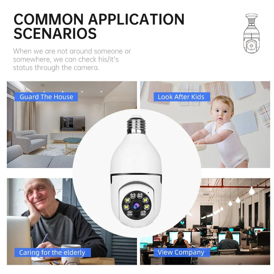 CCTV Security WIFI Light Bulb Camera
