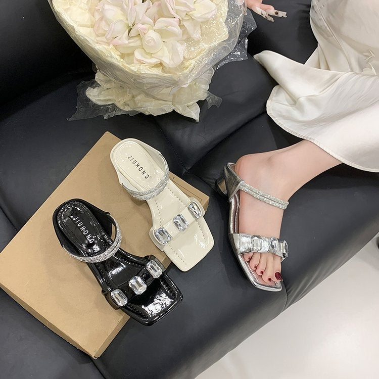 2026 Early Spring Fairy-Inspired Crystal & Rhinestone Sandals For Women