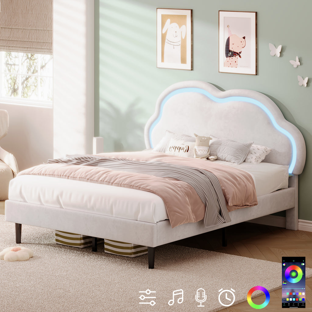 4ft6 Double Upholstered Bed