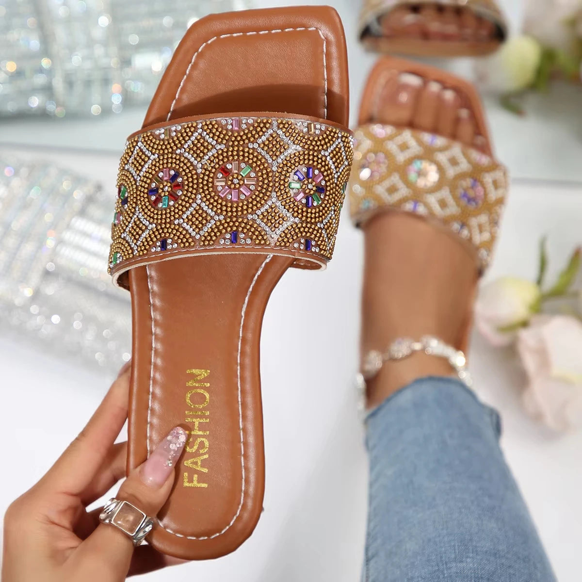 Summer New Women's Flat Slippers