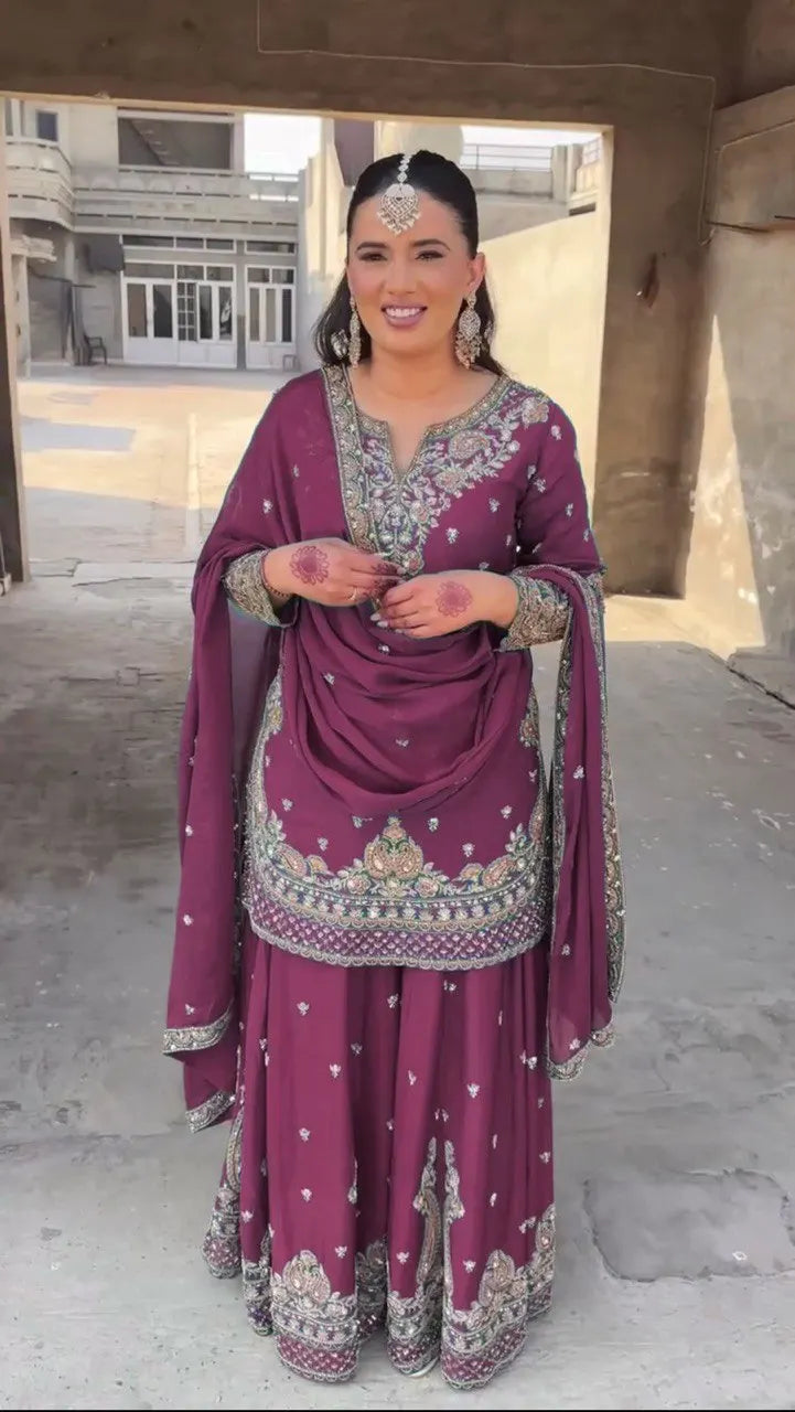 Traditional Indian Sharara Set for Women