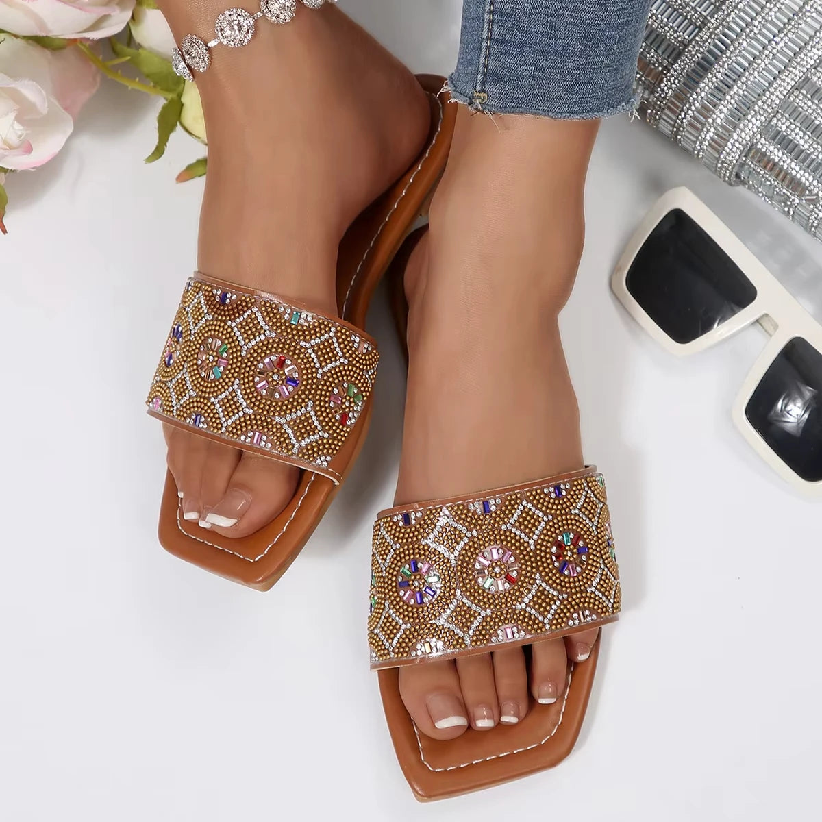 Summer New Women's Flat Slippers