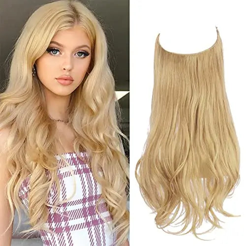 Blonde Wavy Curly Long Malaysian style wigs
