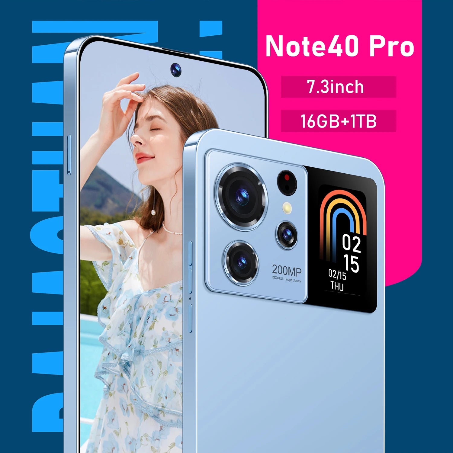 Note40pro mobil 5G folding original mobile phone LCD