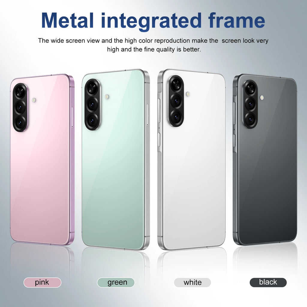 New Design A56 5G Smartphone Deca Core 108MP 16GB 1TB 7.3 Inch HD Display