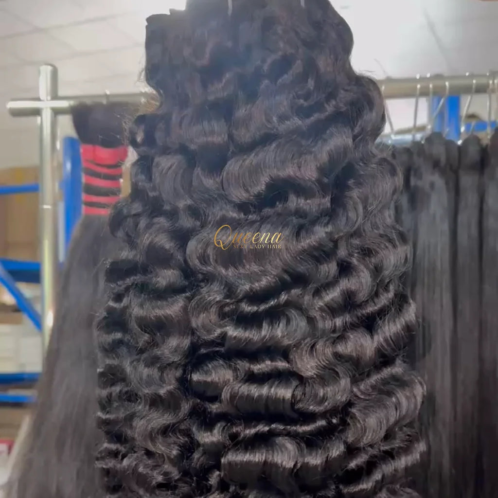 Human Hair Burmese Wave Curly Bundle