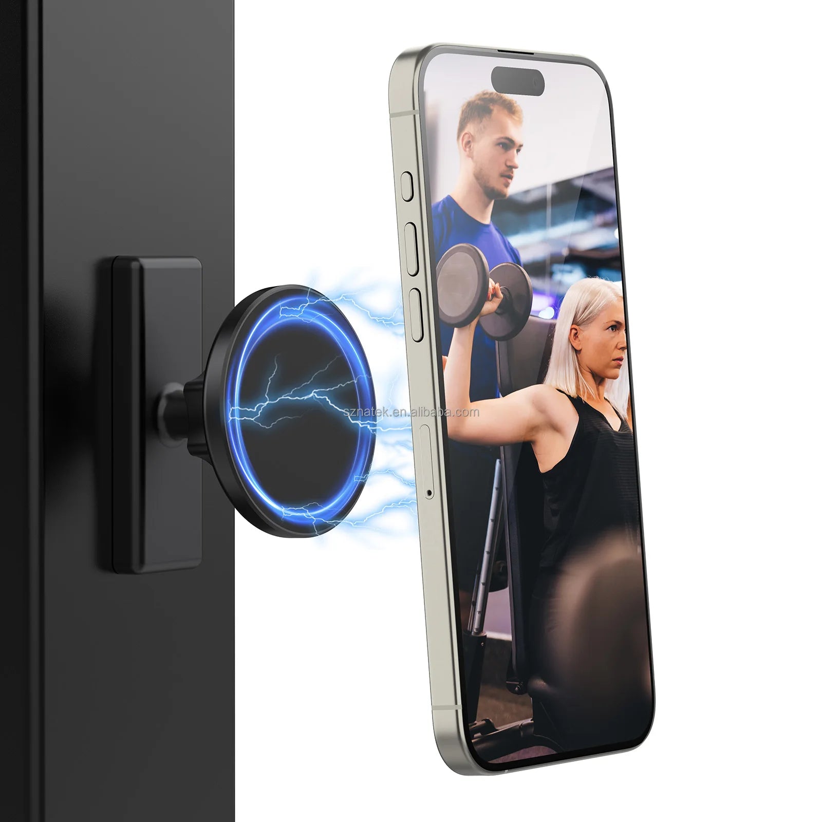 Dual Magnetic Phone Holder for Gym