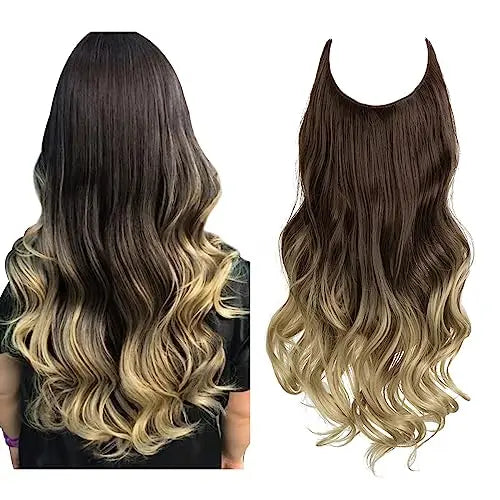 Blonde Wavy Curly Long Malaysian style wigs