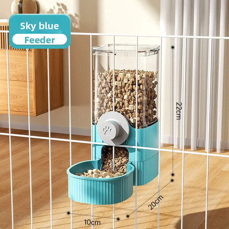 Automatic Hanging Pet Feeder and Drinker