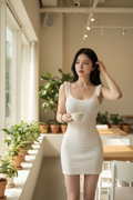 Women's High Waist Pleated White Tennis Skirt with Built-in Shorts