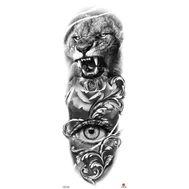 Wholesale& Custom Full Arm Temporary Sleeve Tattoos