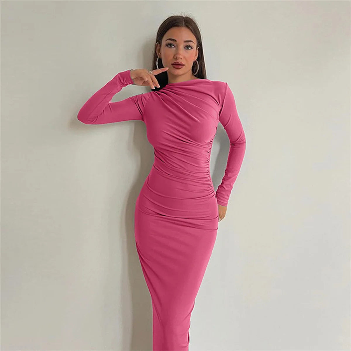 Spring and Autumn New European and American Women Dress