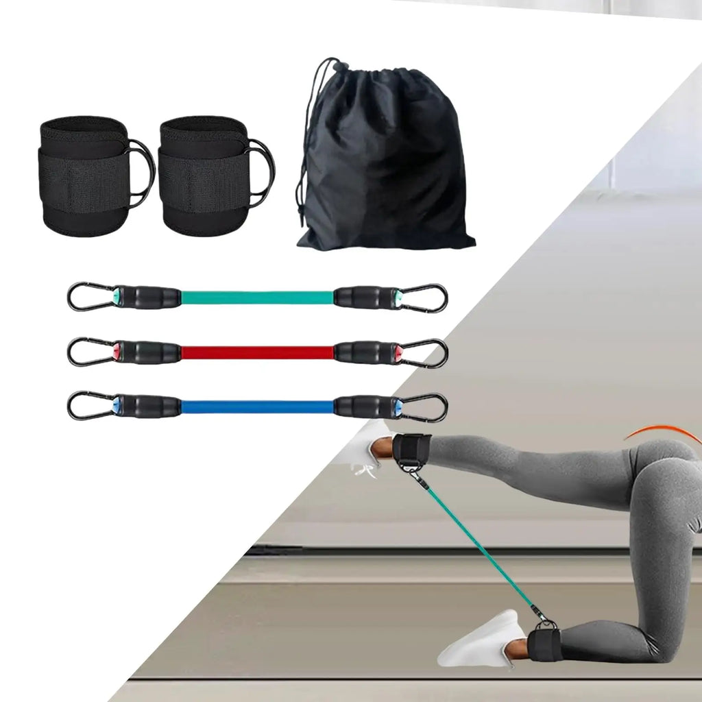 High Quality Latex Ankle Resistance Bands Set with Cuffs