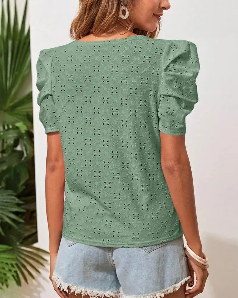 S-XL Short Sleeve Round Neck Women