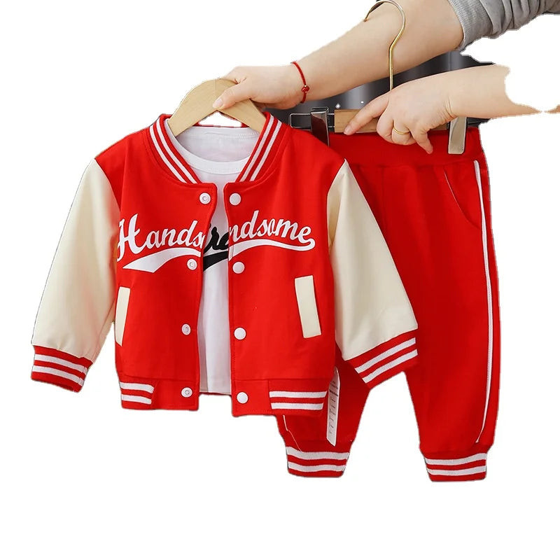 Handsome Print 3-Piece Clothing for Boys
