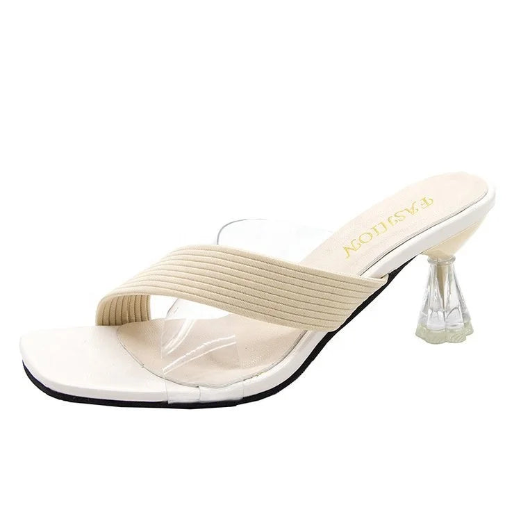 Summer New Kitten Heel High Heel Sandals