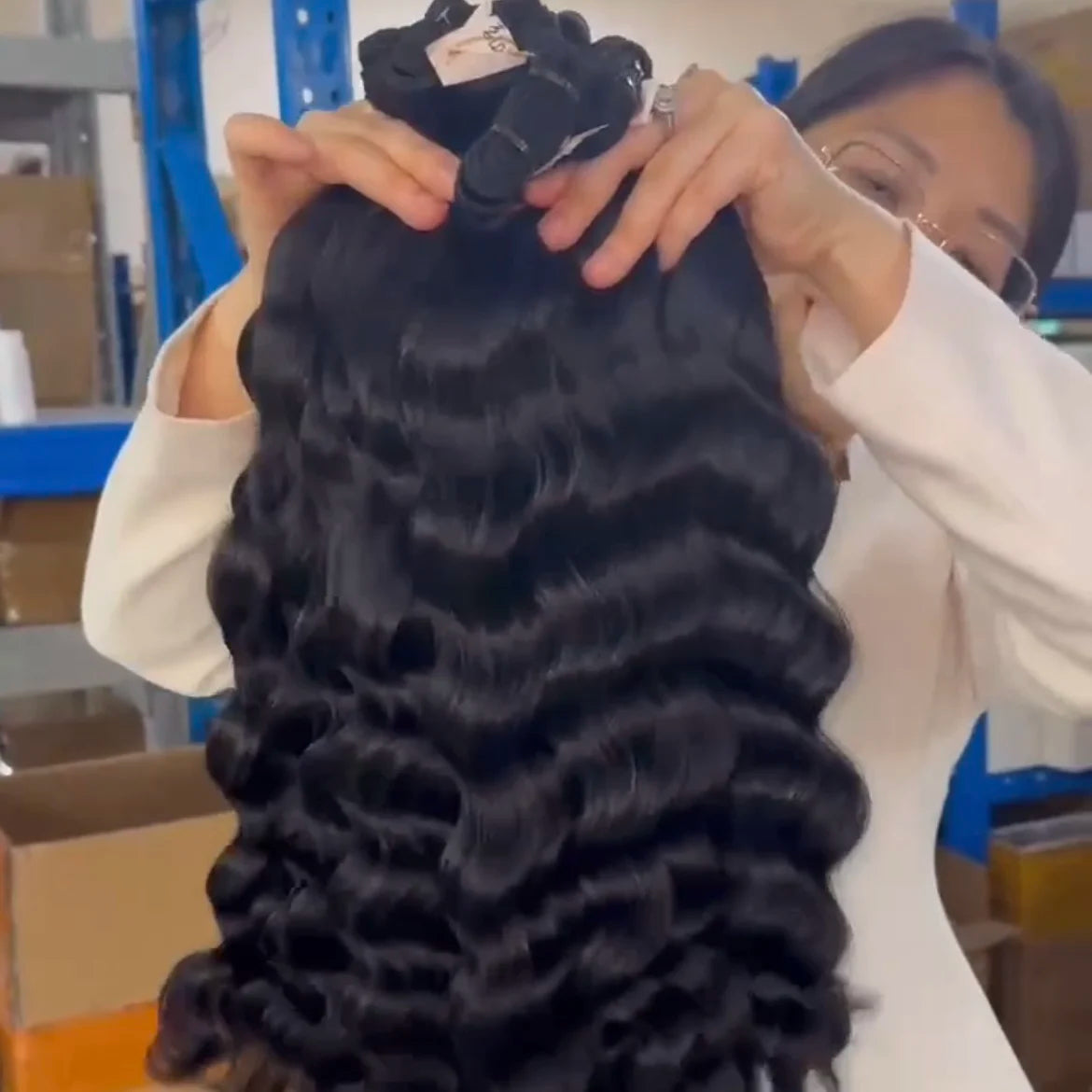 Human Hair Burmese Wave Curly Bundle