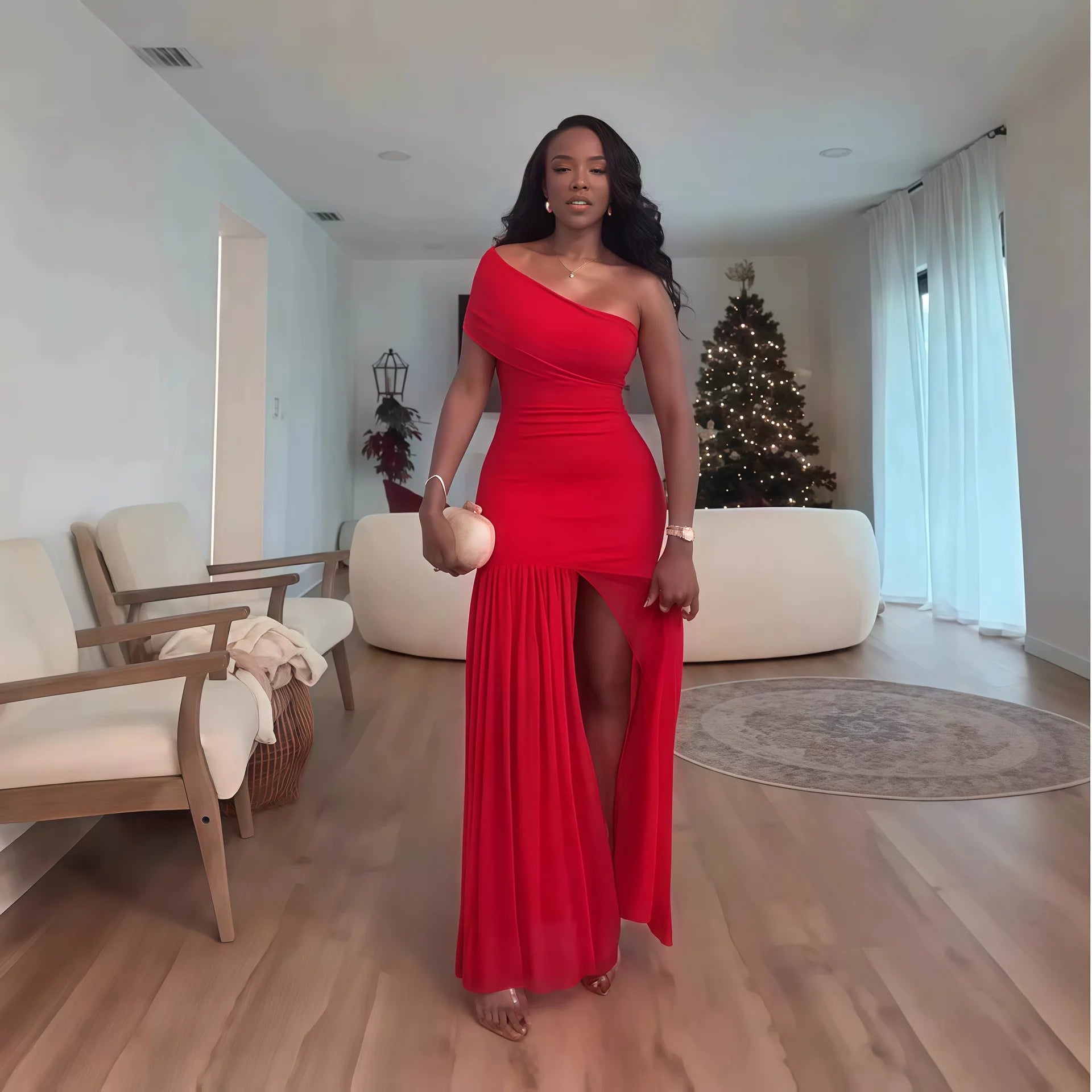 Ladies Casual Gatherings Party Midi Dress