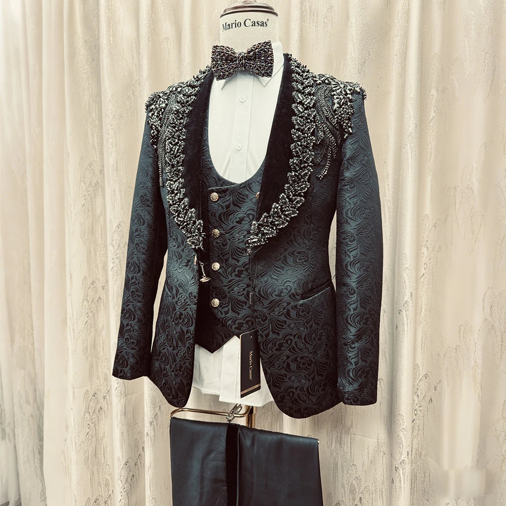 3 Piece suit for Wedding Luxury Business Wear