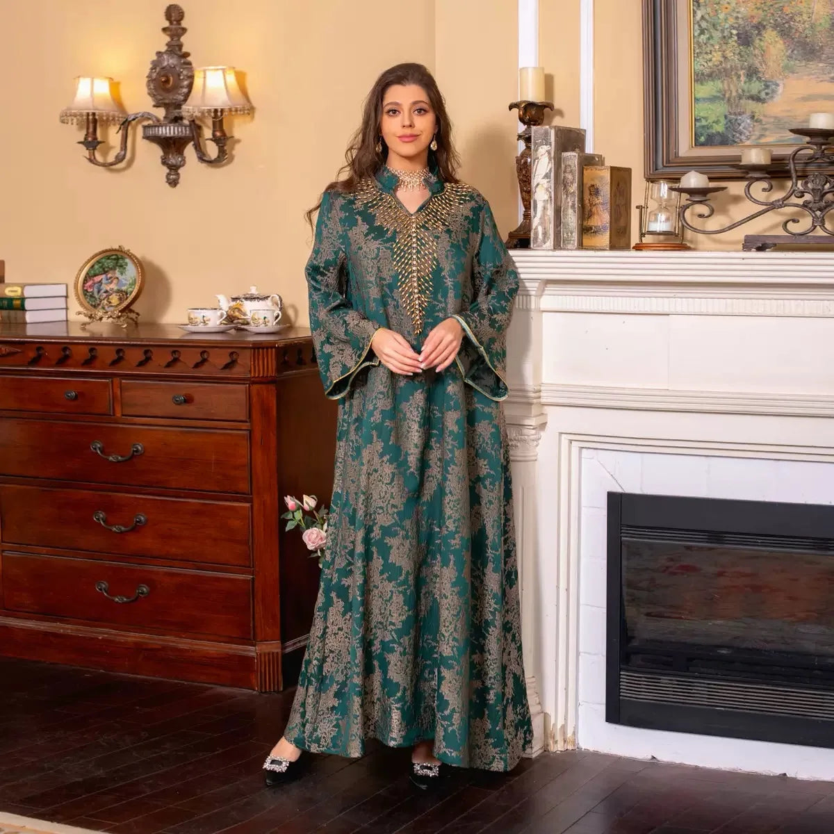 R-369 New Elegant Modest Eid Dress for Wome
