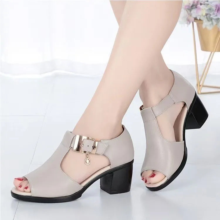 Large Crystal Heel slippers for Women