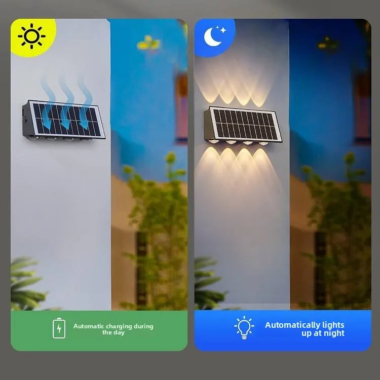 High Quality Aluminum Outdoor LED Solar Wall Lamps