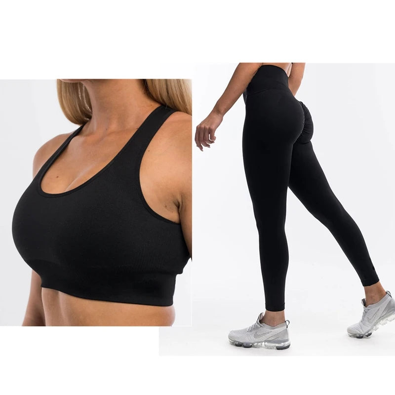 Women Yoga Set Gym Wear 2-PCS