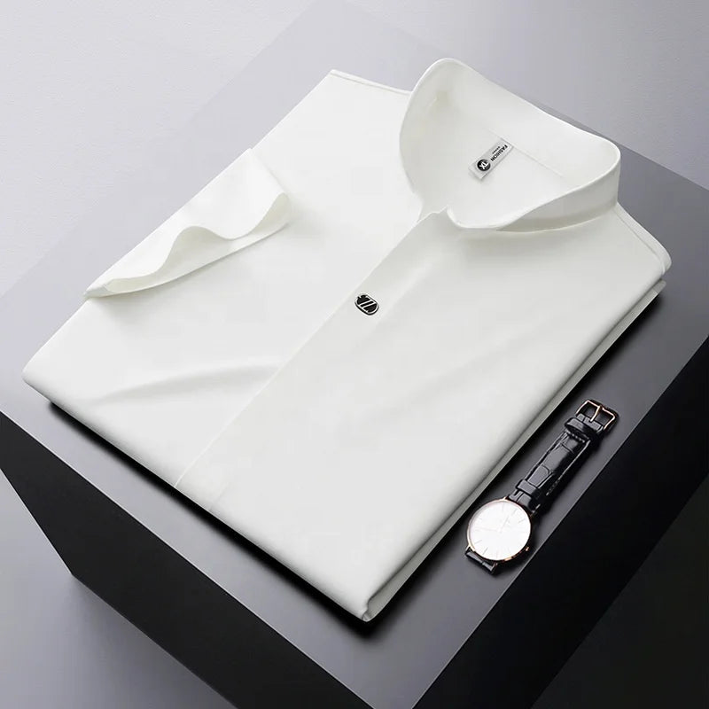 High Elastic V-neck Shirt Men's