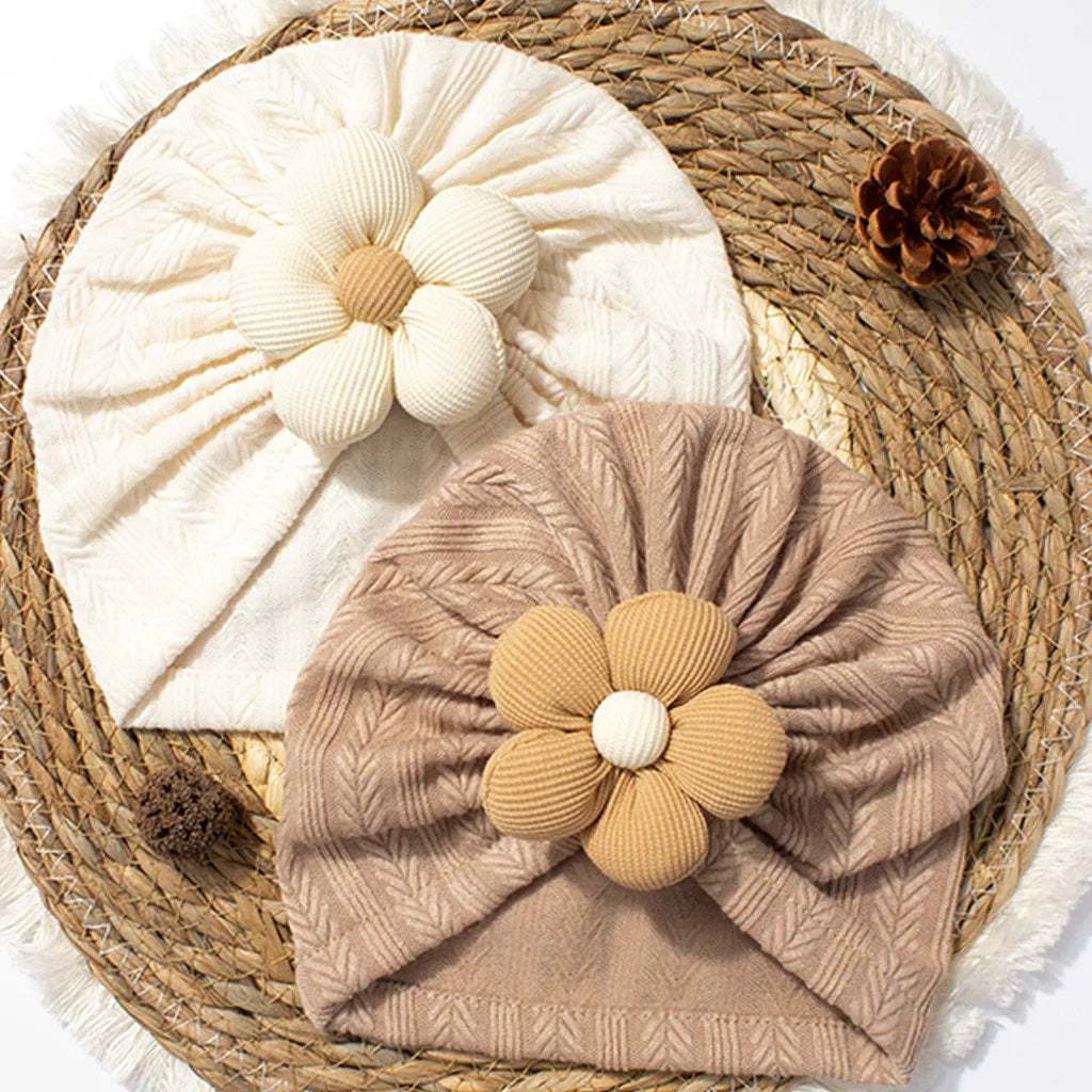 Baby Hat Soft Comfortable Five-Petal Flower Children's Cap