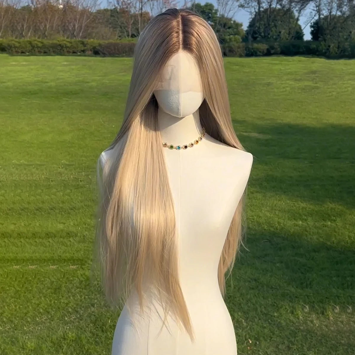 European American Fashion T-shaped Lace wigs