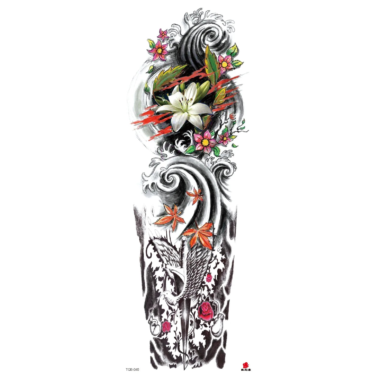 Wholesale& Custom Full Arm Temporary Sleeve Tattoos