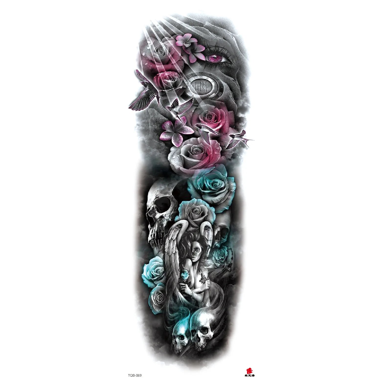 Wholesale& Custom Full Arm Temporary Sleeve Tattoos