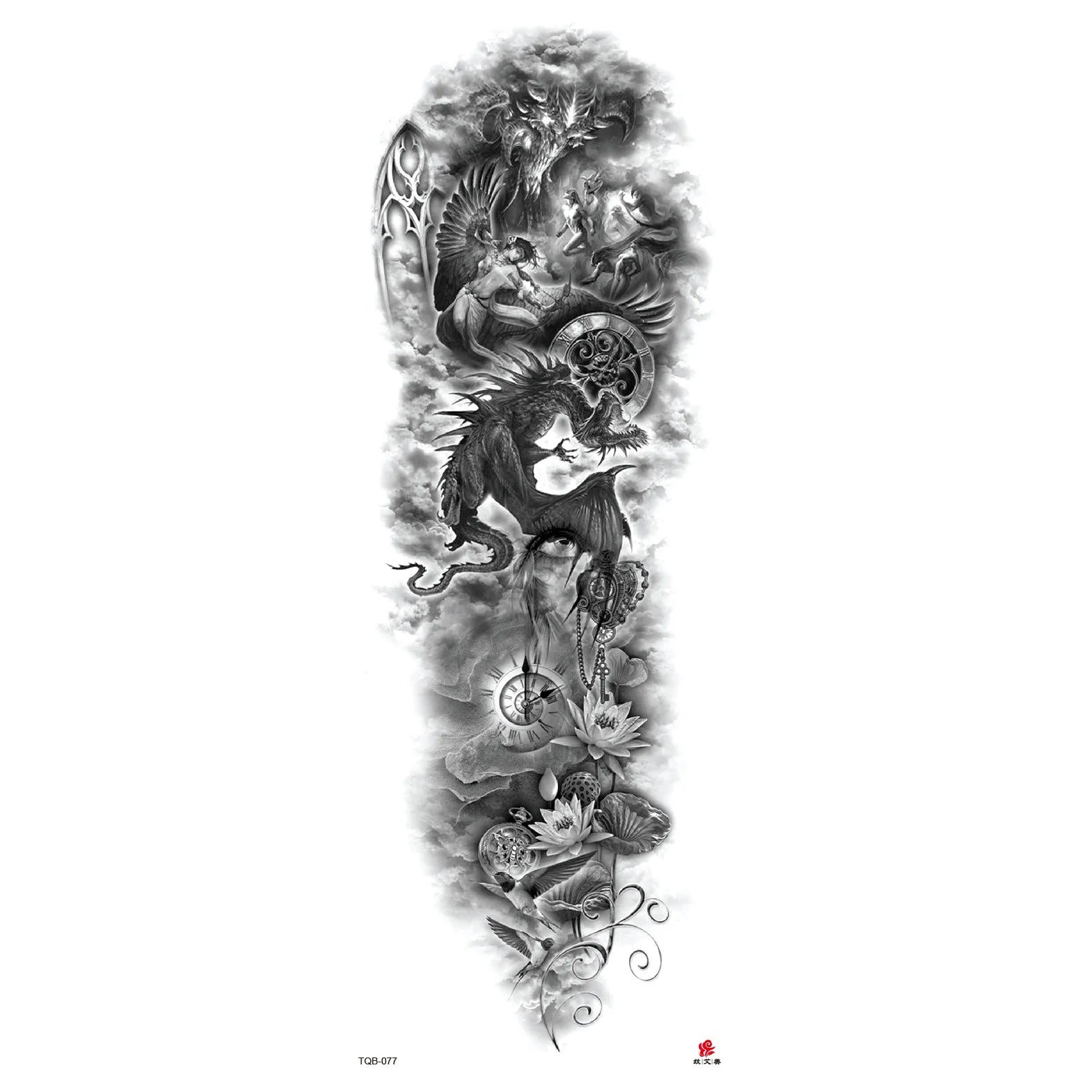 Wholesale& Custom Full Arm Temporary Sleeve Tattoos