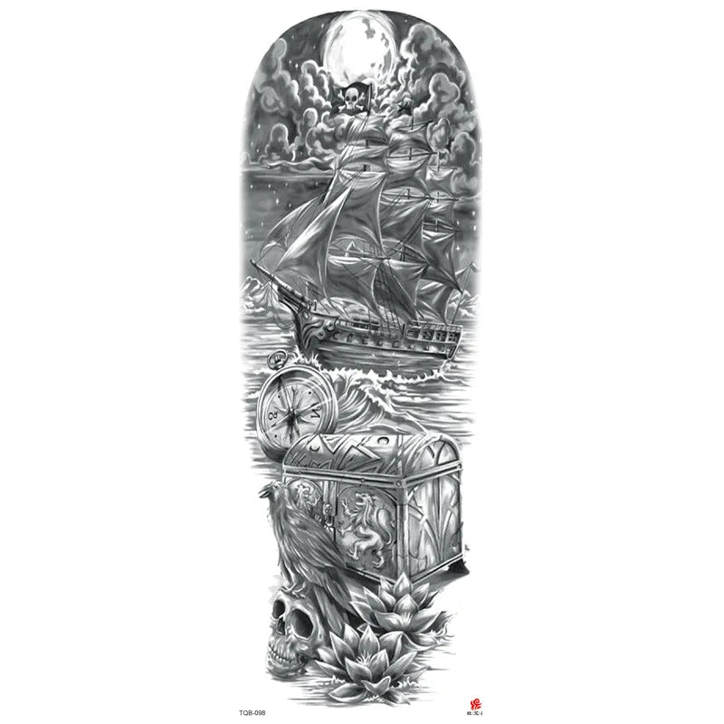 Wholesale& Custom Full Arm Temporary Sleeve Tattoos
