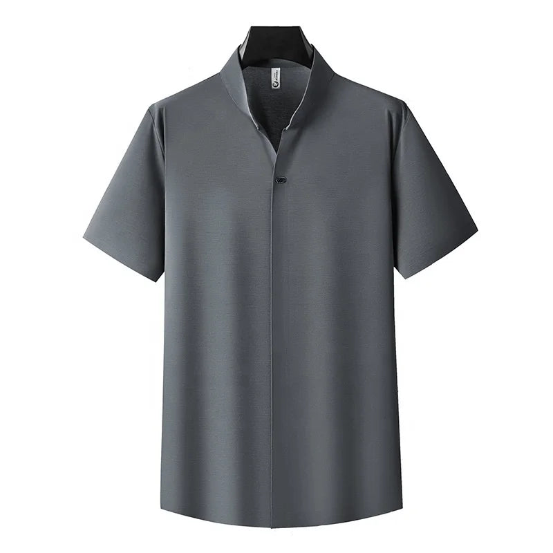 High Elastic V-neck Shirt Men's