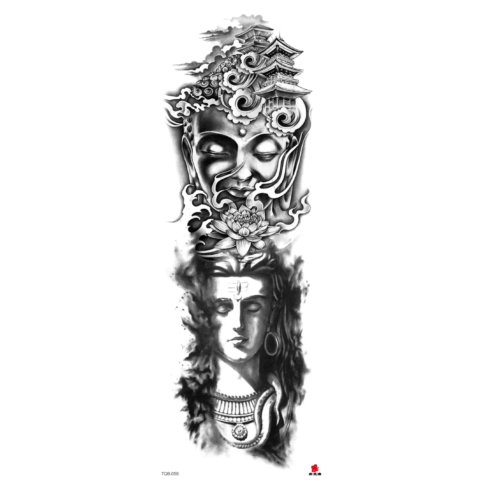 Wholesale& Custom Full Arm Temporary Sleeve Tattoos