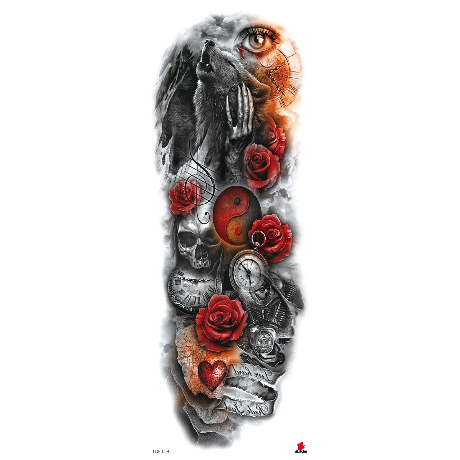Wholesale& Custom Full Arm Temporary Sleeve Tattoos