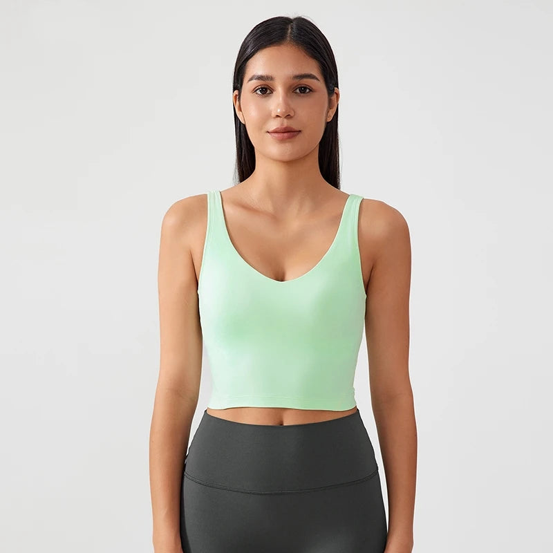 Gym Yoga Bra Shock-Resistant Slimming Exercise Halter Bra