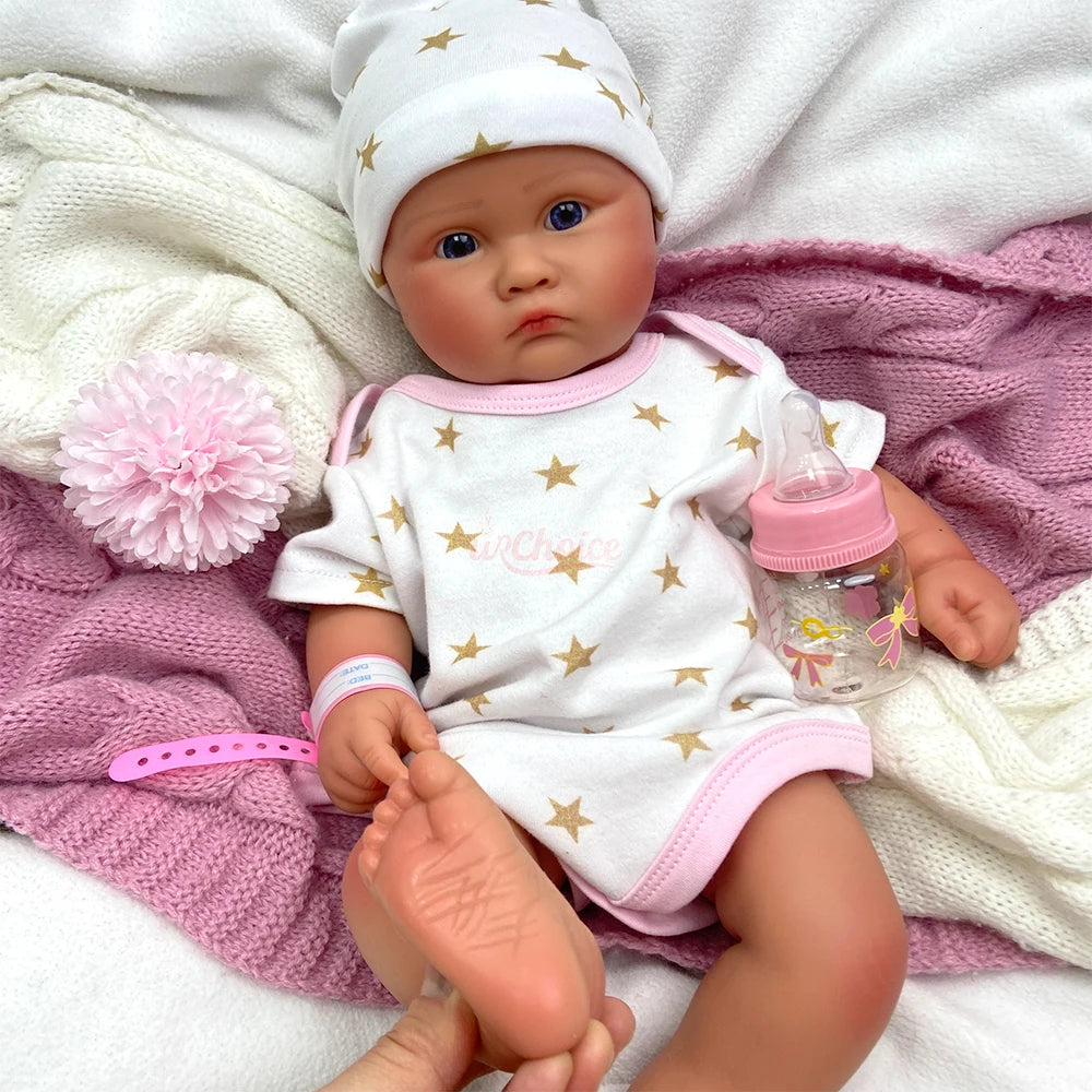Realistic Full Silicone Body Movie-Grade Open Mouth Reborn Baby