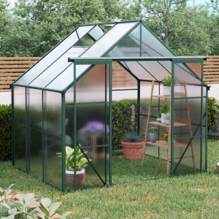 Double Door Heavy-Duty Walk-In Greenhouse All-Season